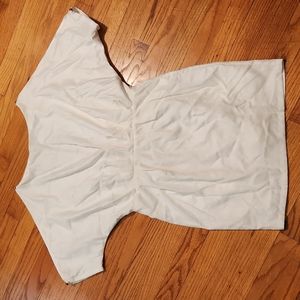 White dress w/ cutout back by Aryn K. (Medium)